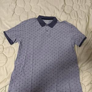 Banana Republic Blue Patterned Polo